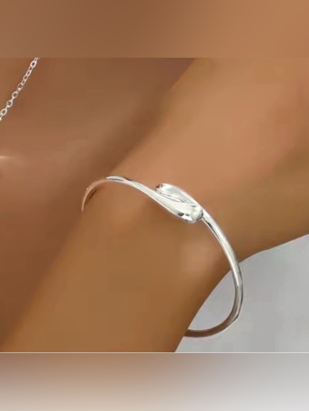 NEW Drip Drop Bypass Bracelet Silver Plate Liquid Molten Metal Teardrop AP20